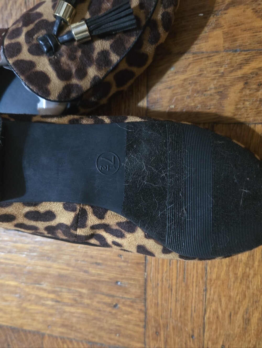Merona Leopard Tassel Slip-On Loafers in Brown and Black New Never Worn - Picture 3 of 6